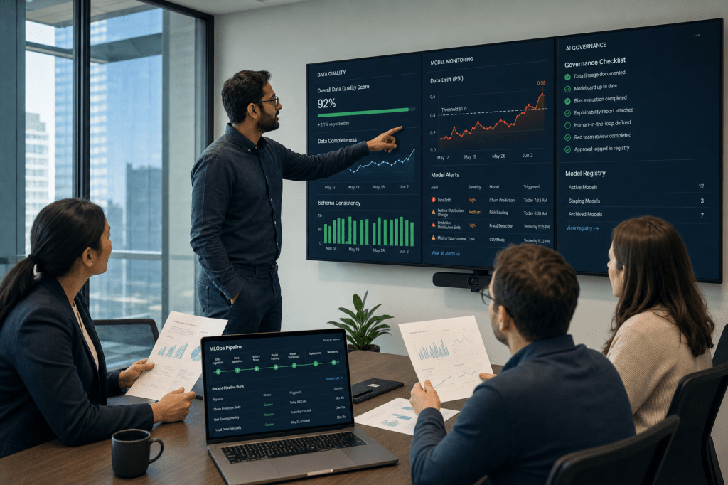Hoe bouw je een betrouwbare AI-strategie op basis van je data, inclusief datakwaliteit, MLOps en verantwoord gebruik (AI&nbsp;governance)?
