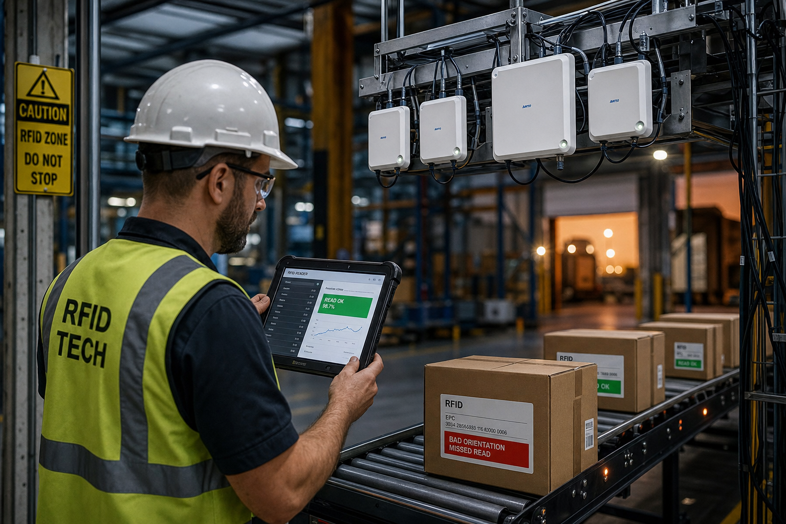 RFID reader integratie met bedrijfssystemen