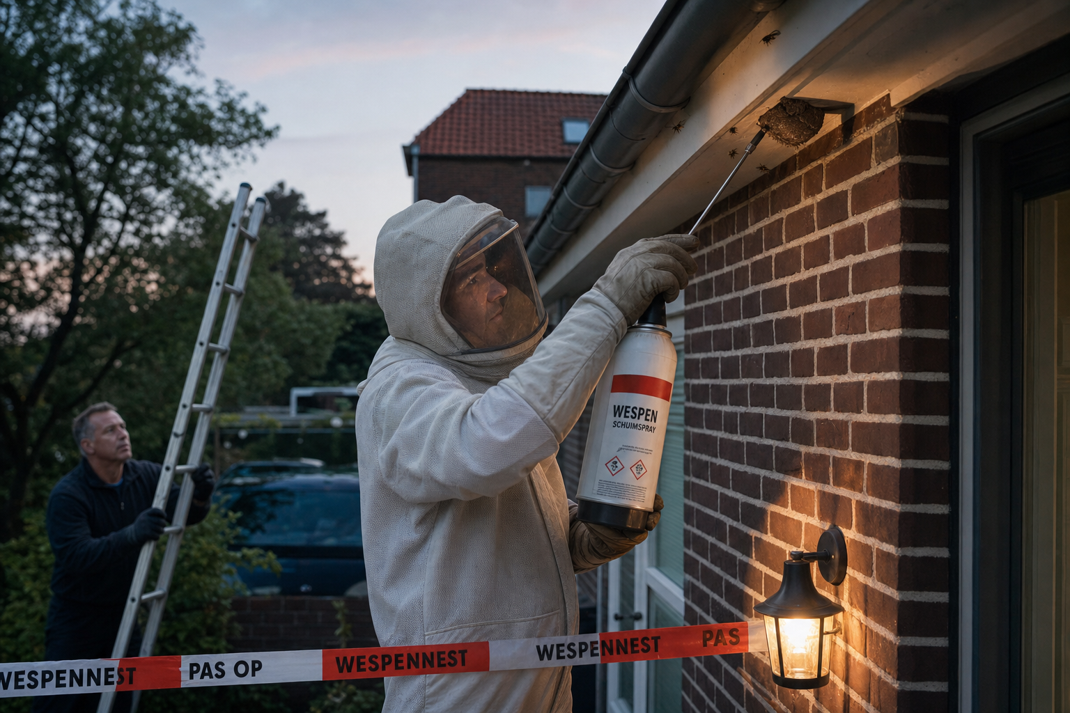 Wespennest verwijderen veiligheidsmaatregelen